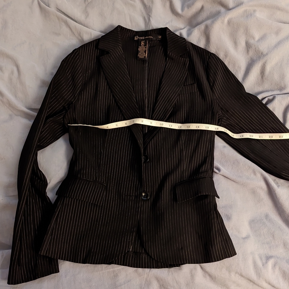 Striped suit jacket